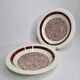 Pair of vintage hollow plates design of the faience factory of Gien
