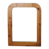 Miroir en bois de pin massif 1970