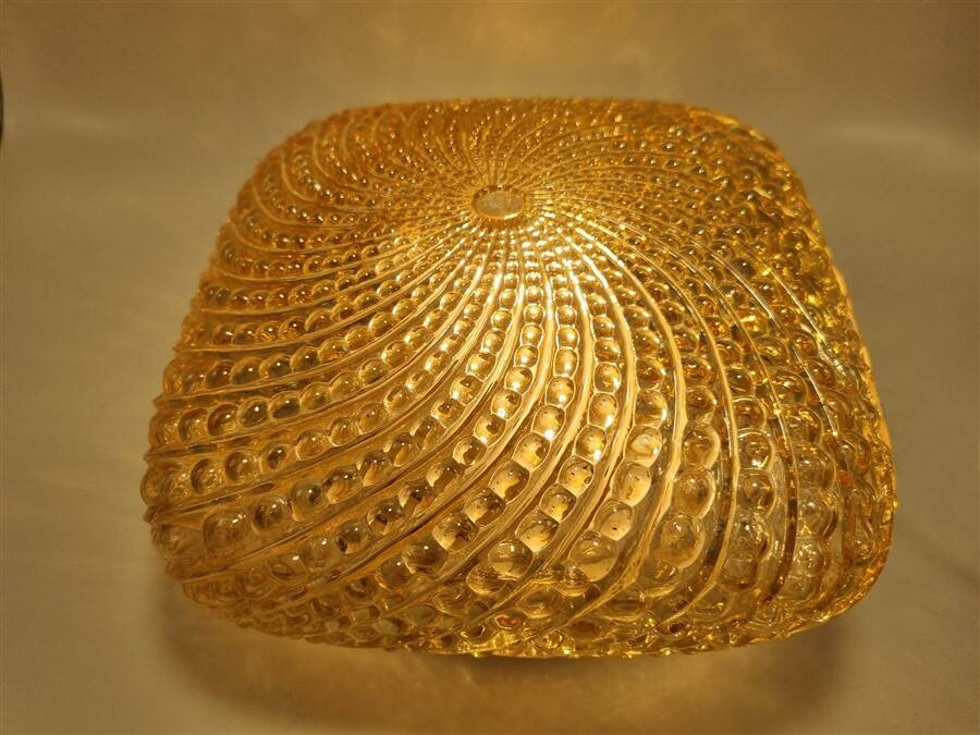 Iridescent glass ceiling light