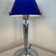 Design lamp in chromed metal and glass paste