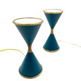 Lampes de table 'Clessidra', d'Angelo Lelii, Arredoluce, Milan Italie, 1960