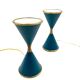 Angelo Lelii, two 'Clessidra' table lamps, Arredoluce, Milan Italy, 1960