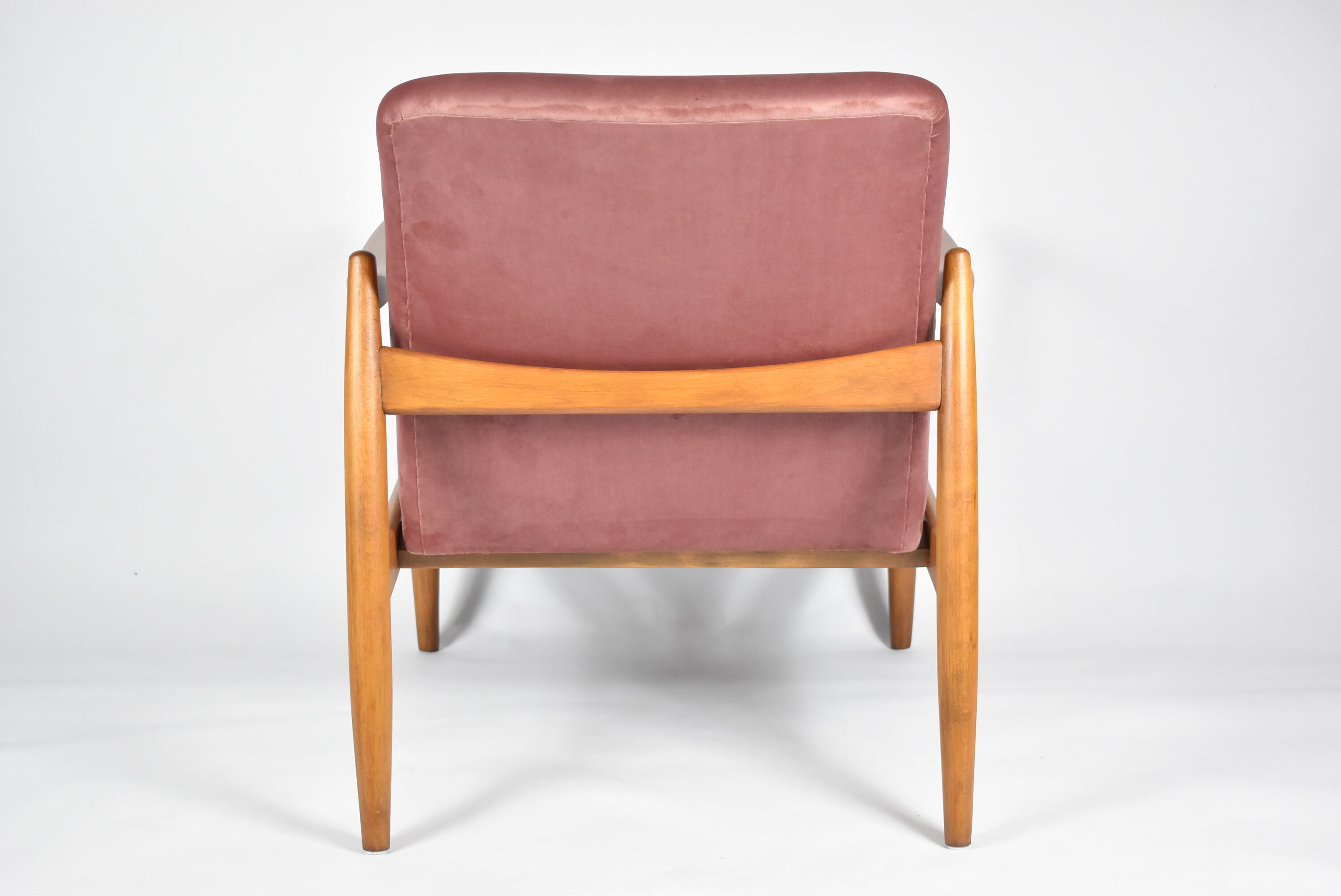 Original GFM-64 model, designer E.Homa, 1960s, upholstered, pink velvet