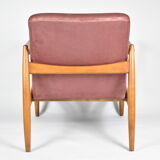 Original GFM-64 model, designer E.Homa, 1960s, upholstered, pink velvet