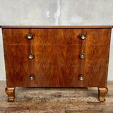 Vintage chest of drawers – amazing walnut veneer
