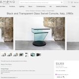 Reflex angelo – sumptuous glass tv cabinet ''jazz'' by reflex angelo made
