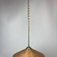 Lampe à suspension pencil split reed, rotin, bambou et laiton, italie, 1970s