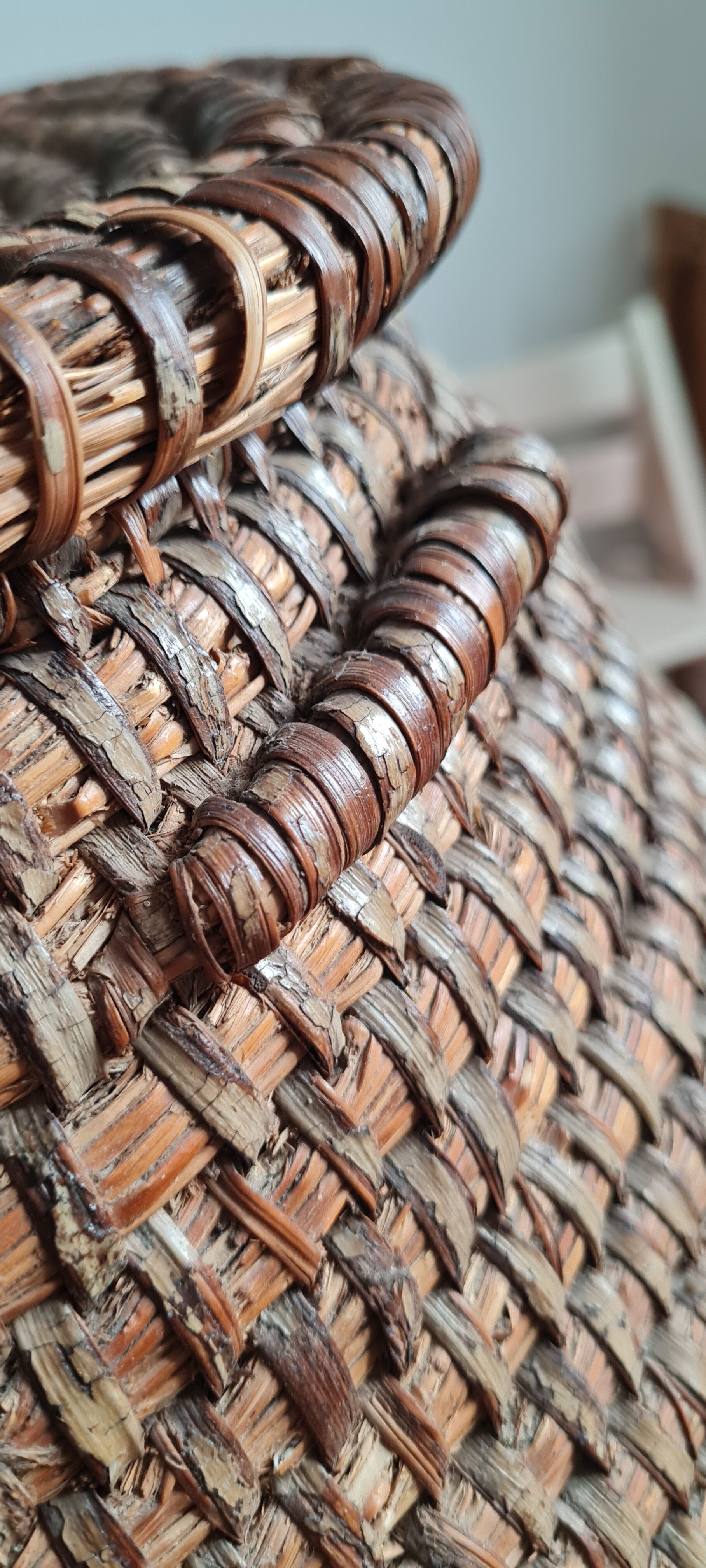 Antique wicker basket