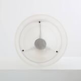 Large Art Deco frosted glass vase by Karl Springer for Seguso 1980