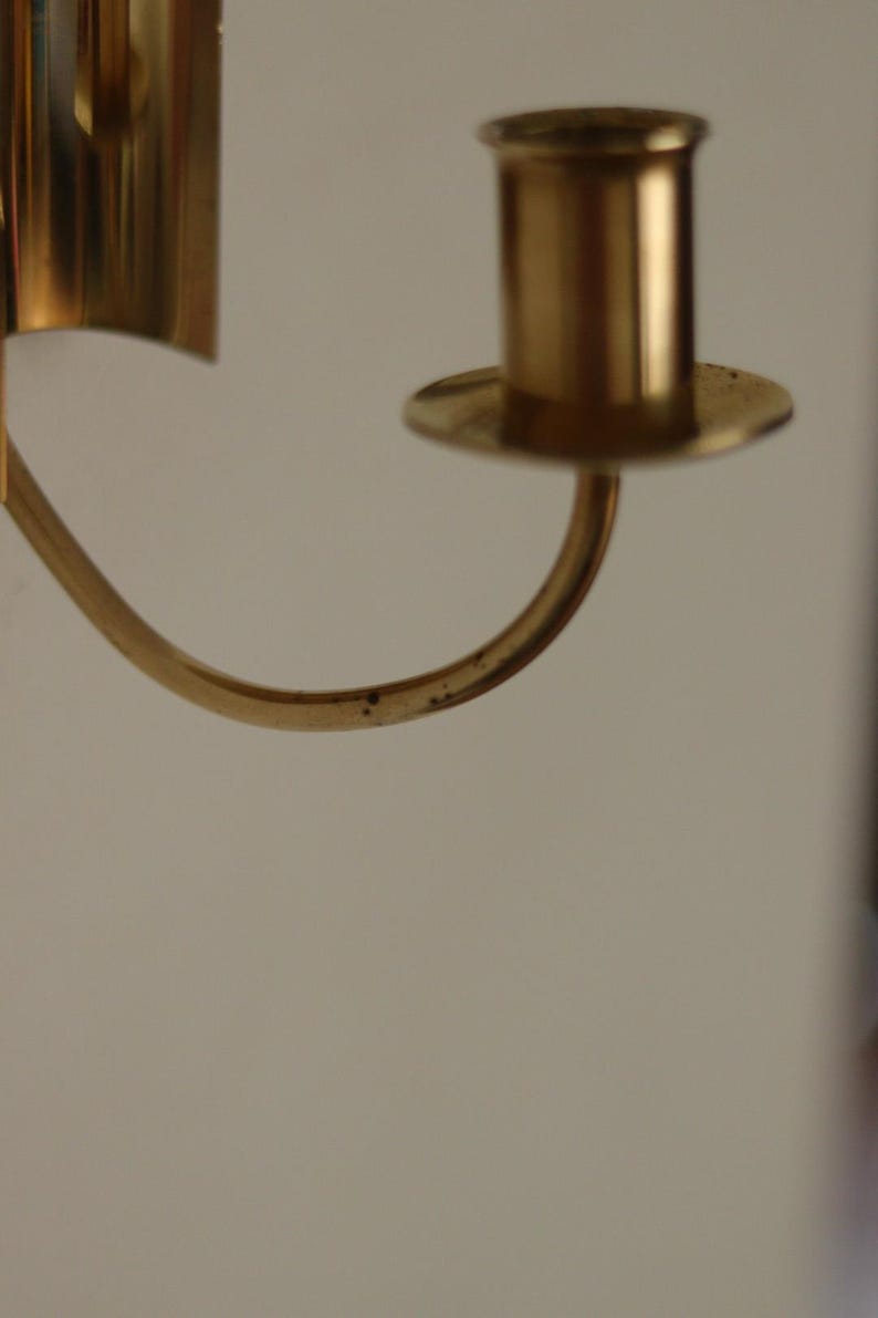 Vintage Swedish Skultuna Brass Sconce