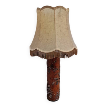 Rouleau d'imprimerie monté en lampe