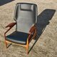 Mid-Century Lounge Chair in solid teak and leather by John Bone
