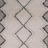 Carpet corridor berber diamond white and black 80x290 cm