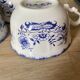 3 Sarreguemines earthenware lunches, Lancaster decor.