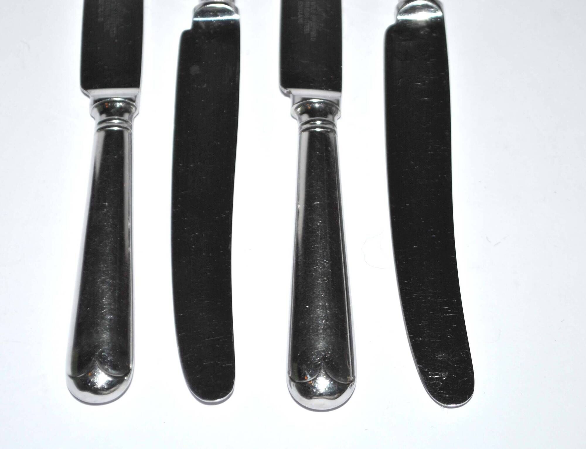 Lot de 4 couteaux anglais hiram wild sheffield england 24cm