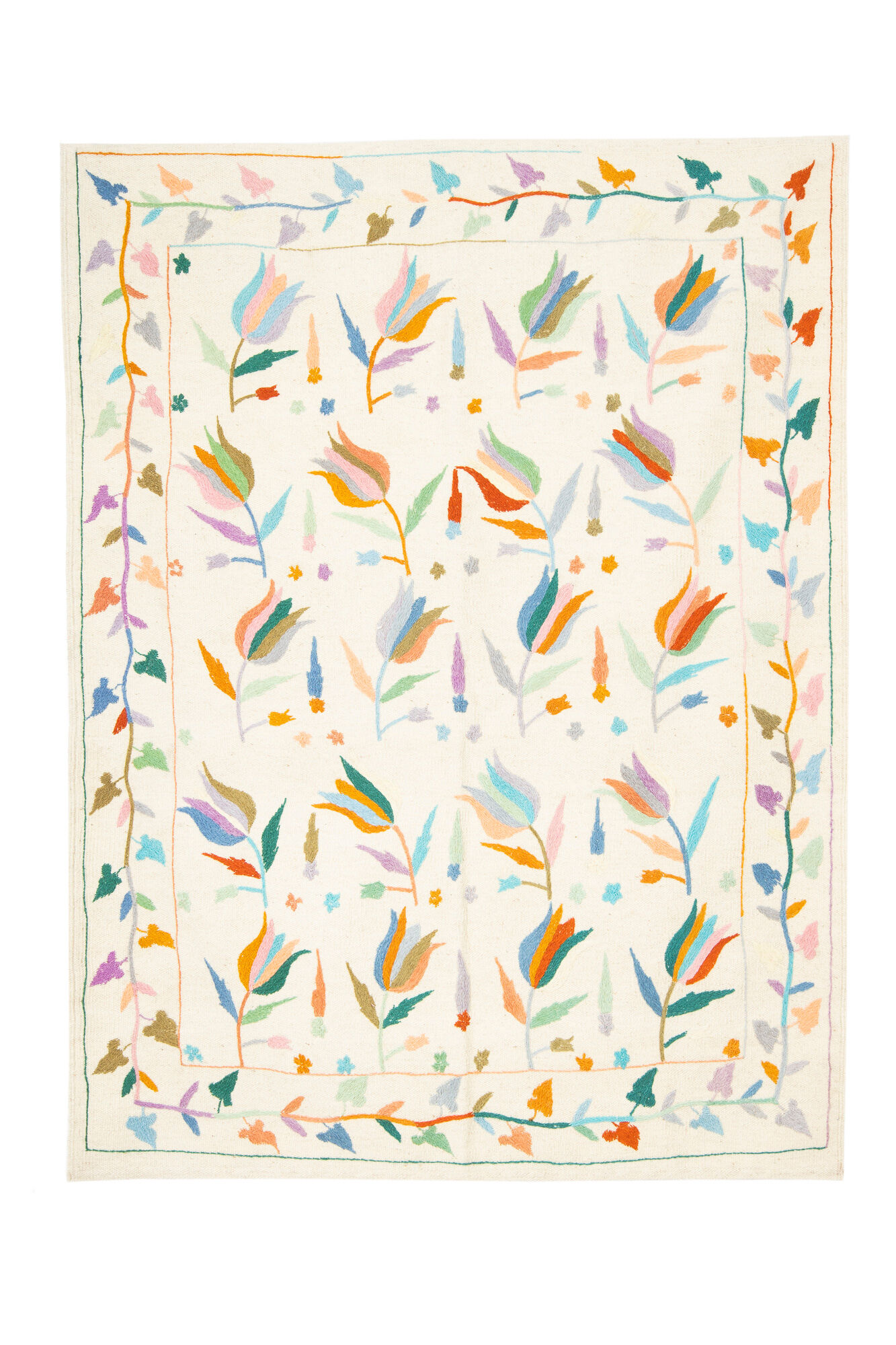 Kilim afghan embroidered suzani 172 x 134 cm