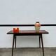 French console table with tiles, by Robert Picault.