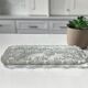 Tableware, glass cake dish decorated with flowers from the 20th century.