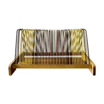 Vintage record holder for 50 vinyls - 1960s