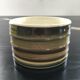 Signed striped flowerpot