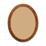 Oval frame imitation magnifying glass