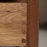 Elm wood chest of drawers by Luigi Gorgoni