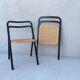 2 vintage Giorgio Cattelan folding chairs for Cidue 70s
