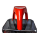 Red elephant stool by vilmer, spain, 1980