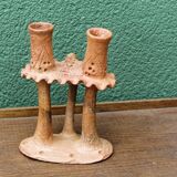 African terracotta candle holder