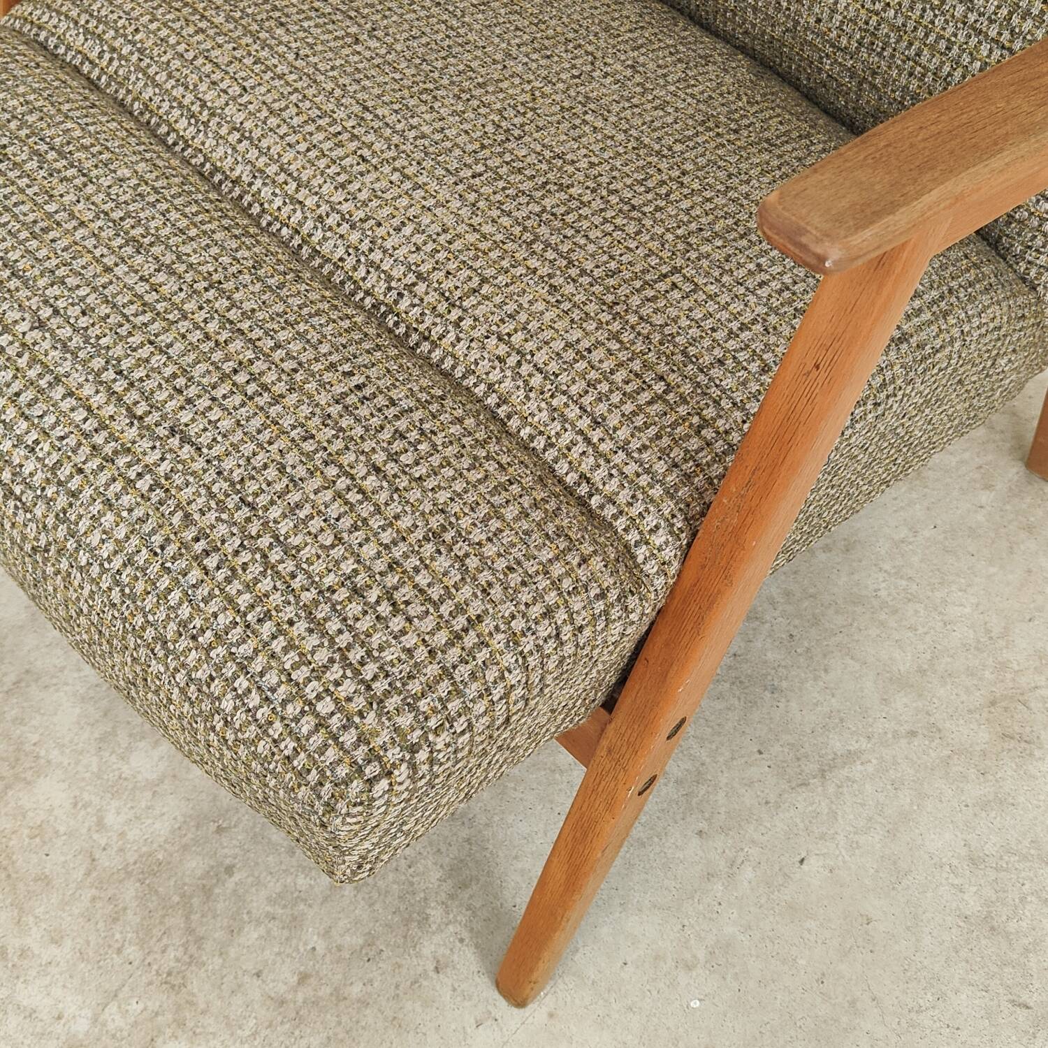 Pair of 6956 armchairs restored by Interier Praha, production 1965