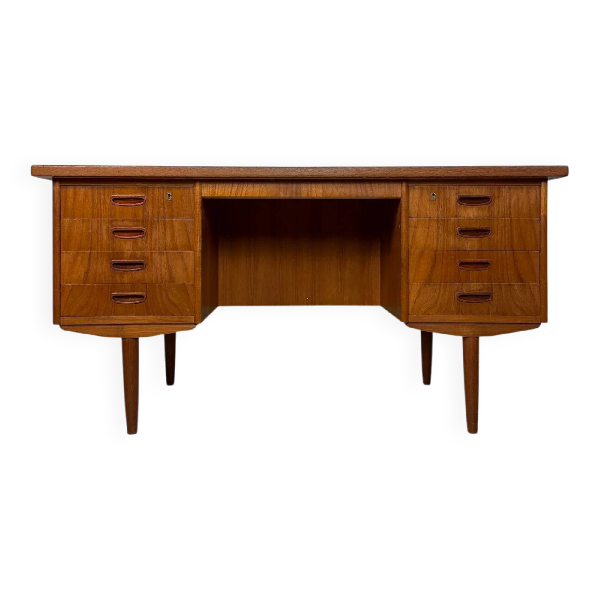 1960s Vintage Minimalistic Danish Teak Writing Desk