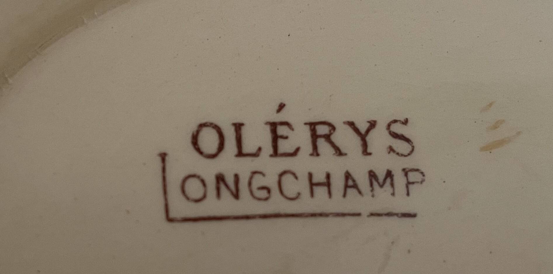 Grande saucière ancienne en faïence de Longchamp