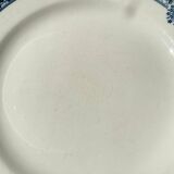 6 Flat plates Terre de fer bleu Salins model Arbois Ennege