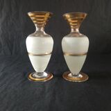 Pair of golden soliflores with fine gold