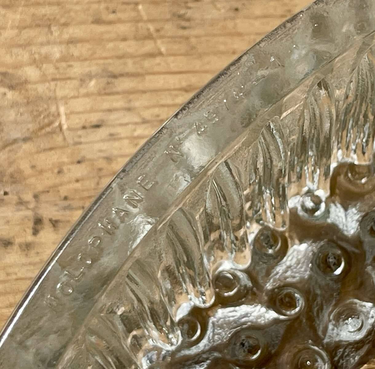 Plafonnier ou applique murale de la marque Holophane des années 1960 - Verre et métal