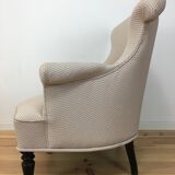 Napoleon III toad armchair forms lambrequin