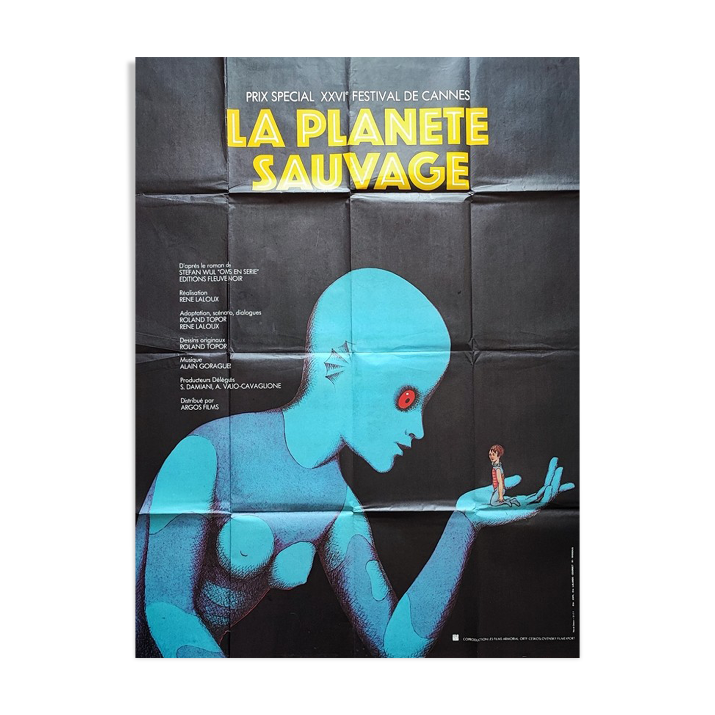 original poster of 1973 the wild planet roland Topor René Laloux