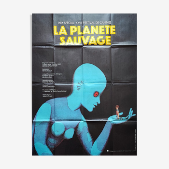 original poster of 1973 the wild planet roland Topor René Laloux