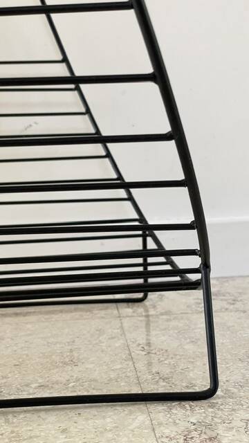 Magazine rack vintage log holder