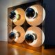 Vintage Wall Light 4 Lights Jocelyne Trocmé Oxar Disco Model