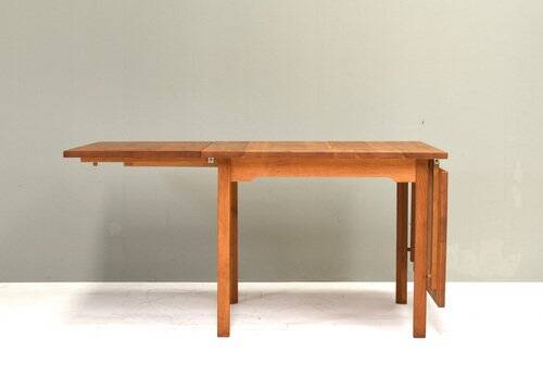 Scandinavian drop leaf dining table in oak, 1970s