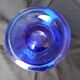 Vase en verre bleue
