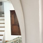 Dismantled Space Age XXL wall mirror in lacquered wood. France, 1970s.