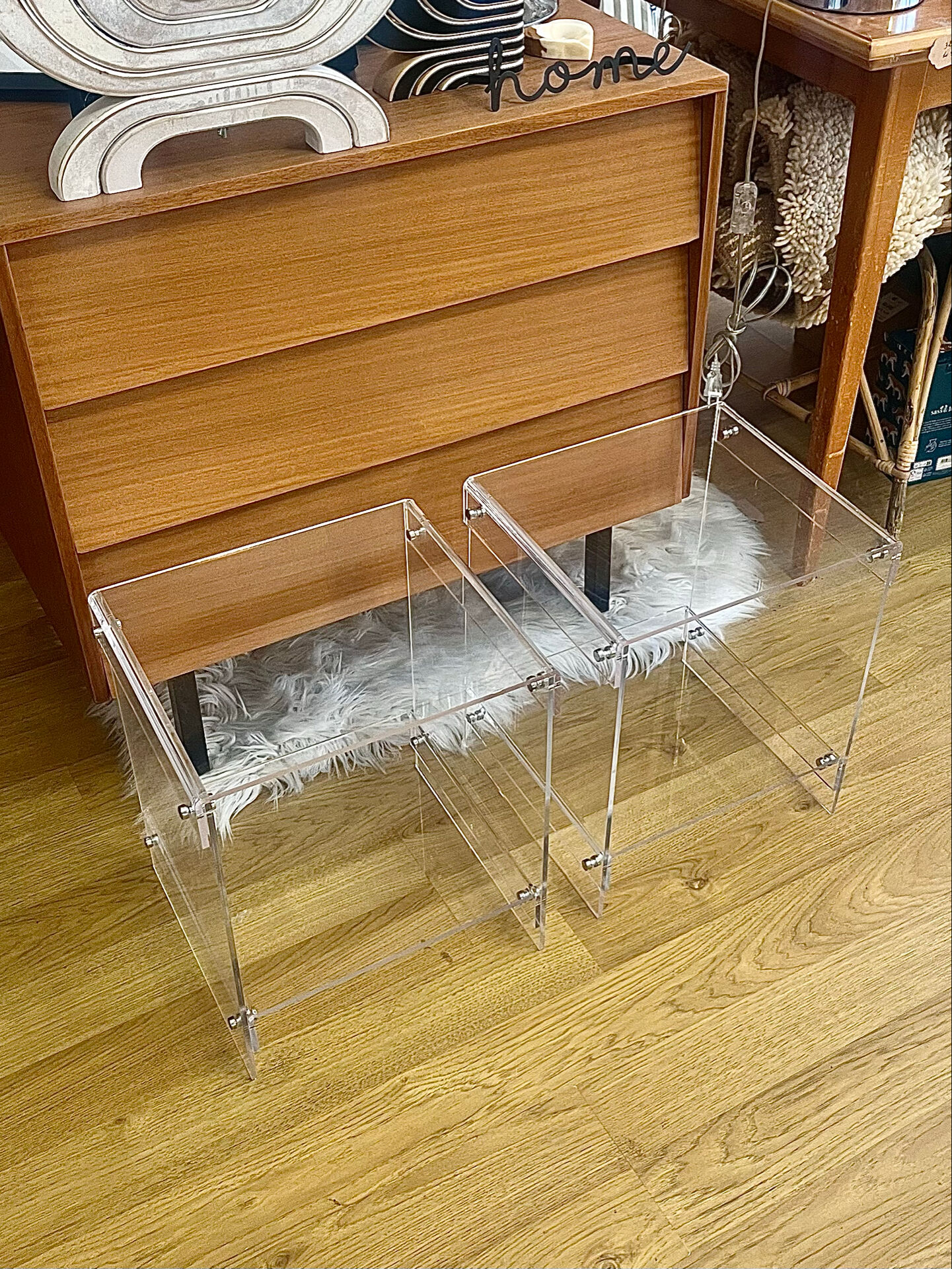 Bedside tables or low tables by Michel Dumas for Roche Bobois.