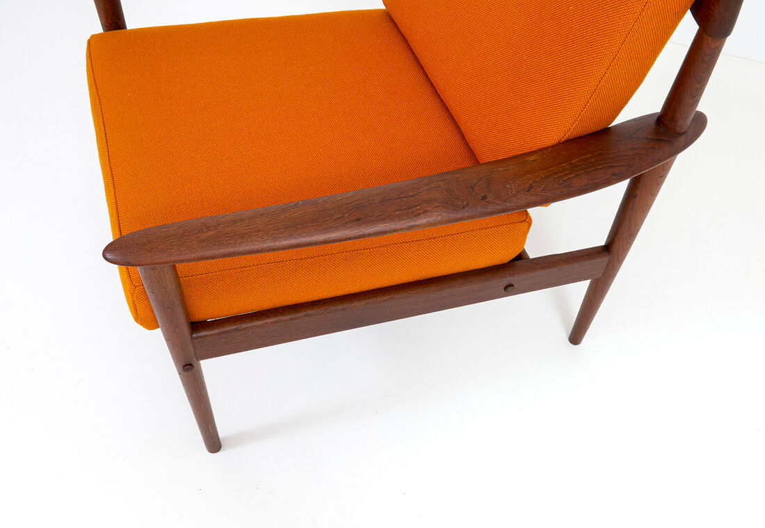 Teak armchair by Grete Jalk for Poul Jeppesen