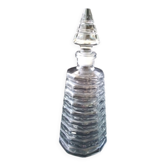 Glass perfume or eau de toilette bottle