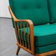 Knoll Antimott sofa, cherry wood, 1950
