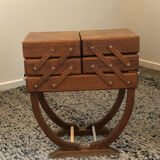 Travailleuse couture ancienne art déco pieds ovals