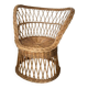 Fauteuil Paon en osier Tressé