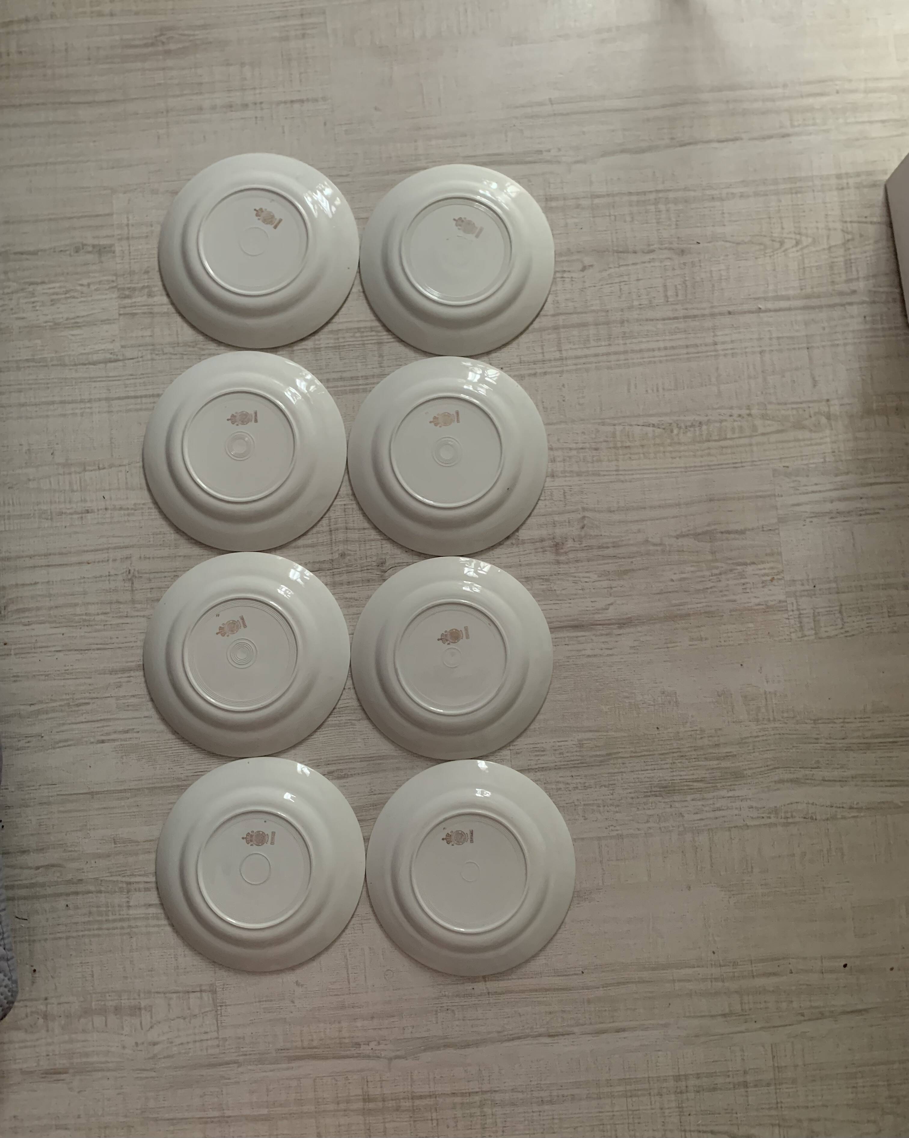 8 Luneville soup plates